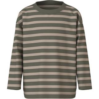 Name It Dusty Olive/pure Cashmere Stribet Top