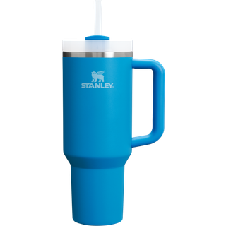 Stanley Quencher H2.O FlowState™ Tumbler krus i rustfrit stål med sugerør Stor Azure 1180 ml - 1180 ml