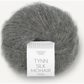 Tynd Silk Mohair garn fra Sandnes Garn - Mørk gråmeleret