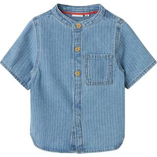 Fido Skjorte, Light Blue Denim Stripes, 92 cm