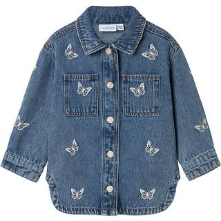 NAME IT Sommerfugle Denim Jakke Nina Medium Blue Denim