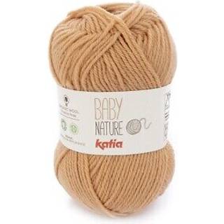 Katia Baby Nature 102 Orange laks Indhold: 100% Ren ny uld Vægt/Længde: 25 g = ca. 110 meter Anbefalede pinde: 2½ - 3 mm Strikkefasthed: 10 cm x 10 cm = 28 m x 35 r Uldvask 30ºC / Tørres fladt.