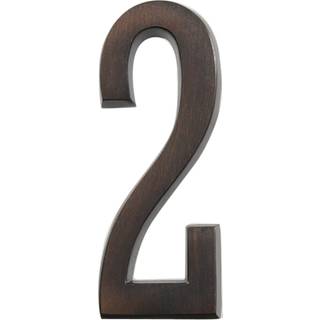 Distinktioner fra Hillman 843256 4-tommer Die Cast Self-kl?bende husadresse alderen bronze nummer 2