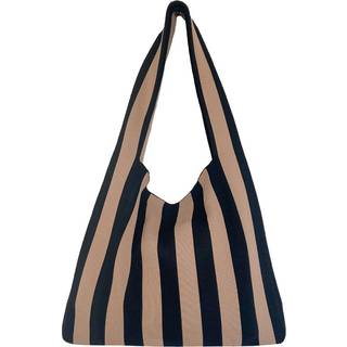 By Stær Olivia skuldertaske (SORT/BEIGE)