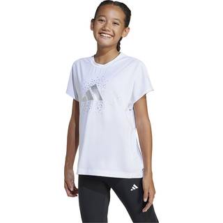 adidas adidas White Winter Glam Metallic T-Shirt
