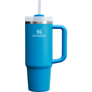 Stanley Quencher H2.O FlowState™ Tumbler krus i rustfrit stål med sugerør Medium Azure 890 ml - 890 ml