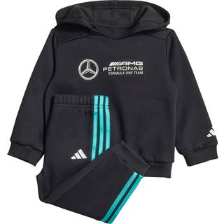 MERCEDES - AMG PETRONAS FORMULA ONE TEAM DNA LONG SLEEVE BABY JOGGINGDRAGT - Black / White - 86