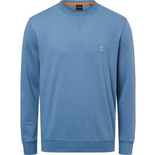 Sweater med regular fit i bomuldsfrotté med logomærke