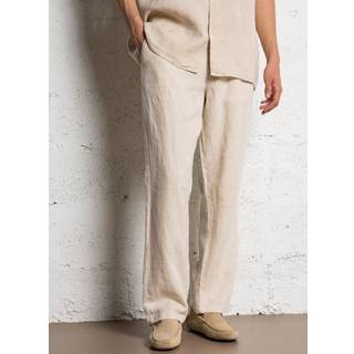 Knowledge Cotton Apparel M Fig Loose Linen Pants 1449 Yarndyed - Light Feather Gray XL