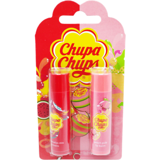 Chupa Chups Watermelon & Peach Lip Balm - 2 stk