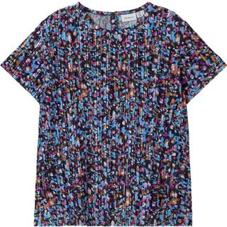NAME IT Blomstret Top Nipleat Silver Lake Blue