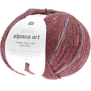 Socks Alpaca Art 4-fädig - Bordeaux