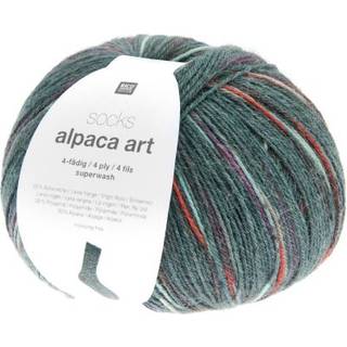 Socks Alpaca Art 4-fädig - Efeu