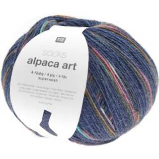 Socks Alpaca Art 4-fädig - Marine