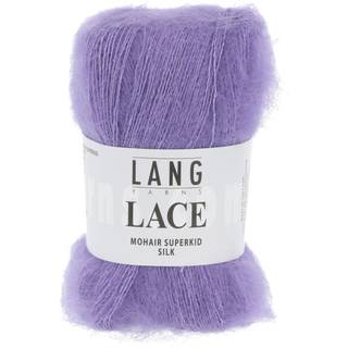 Lang Yarns Lace 046 Indhold: 52% Mohair, 42% Silke Vægt/længde: 25 g. = 310 meter Anbefalede pinde: 3-3.5 mm Strikkefasthed: 10 x 10 cm = 26 m x 40 p Vask: Håndvask / Brug aldrig skyllemiddel / Tørres fladt.
