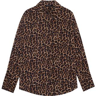 Bridget Shirt - Black And Brown Leopard S