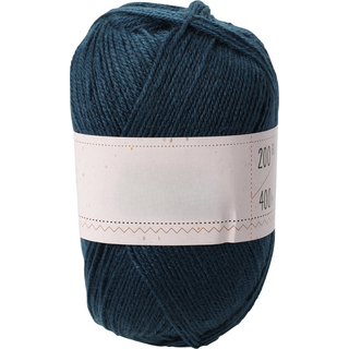 Strik og Hækling Garn, Akryl, 200 g - Mørkeblå