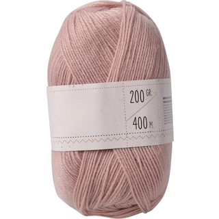 Lyserød Akryl Strikke- og Hækle Garn 200 g