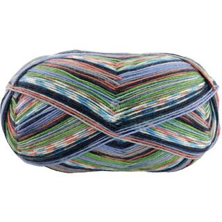 Farveskiftende strømpegarn Lana Grossa Meilenweit 100 g ARTE - Uld og Polyamid 6811