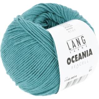 Lang Yarns Oceania 074 Indhold: 70% Bomuld, 30% Viskose Vægt/længde: 50 g = ca 140 meter Anbefalede pinde: 3.50-4.00 mm Strikkefasthed: 10 x 10 cm = 22 m x 30 p Vask: Maskinvask 30 ℃ / Tåler ikke tørretumbling / Brug aldrig skyllemiddel.