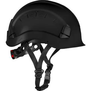 OS HelmIQ sikkerhedshjelm Sort, m/hagerem,  ventileret 24201070