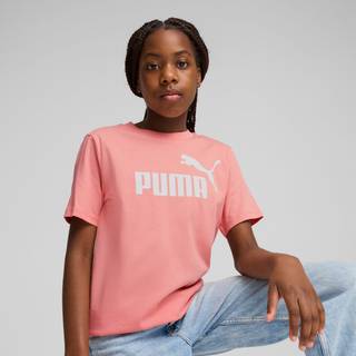 Women&#39;s Puma ESS No. 1 Logo Tee Youth, Pink, Size 7-8Y, Age - Pink Fruit - 7-8Y