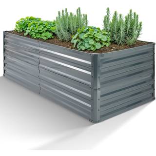 Arebos® Metalhøjbedet Grøntsagsbed Plantekasse Belastningsevne: 705 kg Kapacitet: ca. 750 liter