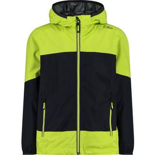 CMP Kid's Jacket Fix Hood Ripstop Regnjakke Børn størrelse 110 farve sort/grøn
