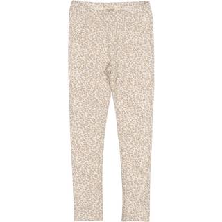 Leo Leg Leggings, Beige Leo, 92 cm