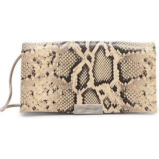 Jil Sander Carnet snake-effect leather clutch - neutrals - One Size