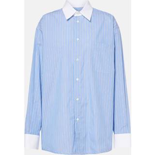 Marni Pinstripe cotton shirt - blue - XL