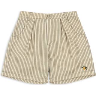 Konges Sløjd GOTS Frankie Shorts Tea Stripe 4 Y  Beige  4 år  Unisex