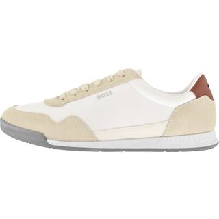 BOSS Titanium Trainers Open White