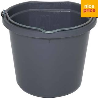 Spand med flad side 19 L Fairfield® Grå