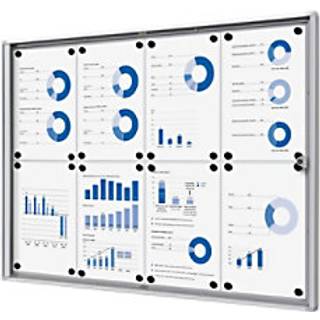 Opslagsskab sort indendørs magnettavle Economy 8xA4