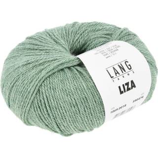 Lang Yarns Liza 018 Indhold: 70% viskose, 20% uld, 10% silke Vægt/længde: 50 g = 165 meter Anbefalede pinde: 3-3.5 mm Strikkefasthed: 10 x 10 cm = 24 m x 34 p Vask: Maskinvask 30 °C / Tåler tørretumbling / Brug aldrig skyllemiddel.