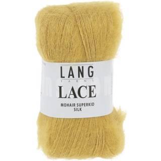 Lang Yarns Lace 050 Indhold: 58% Mohair, 42% Silke Vægt/længde: 25 g = ca 310 m Anbefalede pinde: 3.00-3.50 mm Strikkefasthed: 10 x 10 cm = 26 m x 40 p Vask: Håndvask / Brug aldrig skyllemiddel / Tørres fladt.