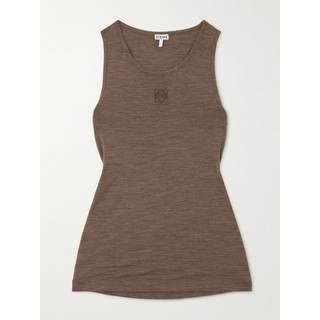 Loewe Anagram wool-blend tank top - brown - XS