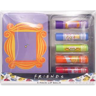 Friends l?bepomade s?t! 5 l?bepomader med venner-tema! Assorteret aromatiseret l?bepomade med b?rende d?se og n?glehul! L?bepleje til enhver ven,