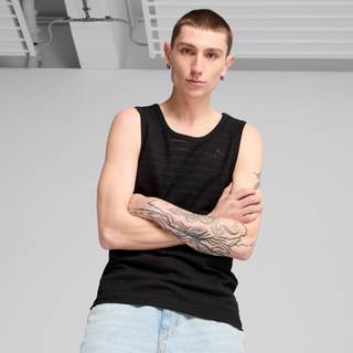 Men&#39;s Puma Essentials Elevated Structured Tank, Black, Size M, Men - Black - M