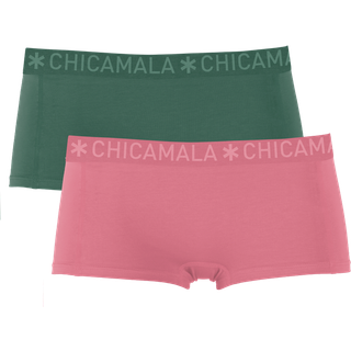 Meisjes 2-pack Boxershorts Effen