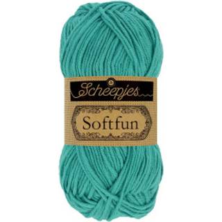Scheepjes Softfun 2647 Capri Indhold: 60% Bomuld / 40% Akryl Vægt/længde: 50 gram = ca. 140 meter Anbefalede pinde: 3.50-4.00 mm Strikkefasthed: 10 cm = 21 x 30 m Maskinvask / Skåneprogram max 30°C.