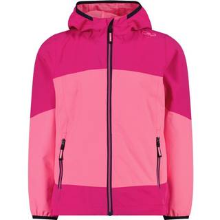 CMP Girl's Jacket Fix Hood Ripstop Regnjakke Børn størrelse 116 farve pink
