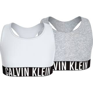 2 Pack Girls Bralettes - Intense Power - White - 12-14 years