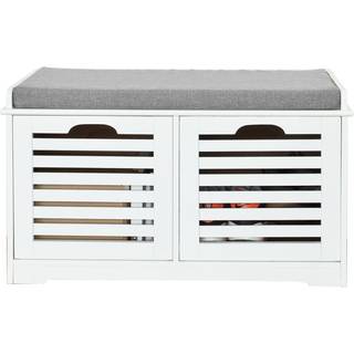 SoBuy Skobænk med Kurve - Indgangsmøbel til Skoopbevaring