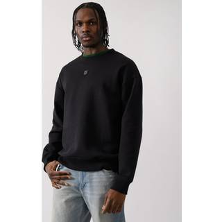 HUGO Herren Pullover schwarz unifarben