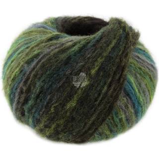Lana Grossa Picasso 05 Resedagrøn/Olivengrøn/Lys oliven/Petrol/Mudder Indhold: 36% baby alpaca, 36% merinould, 28% polyamid Vægt/Længde: 50 g = ca. 210 meter Anbefalede pinde: 5-6 mm Strikkefasthed: 10 x 10 cm = 16 m x 22 p Vask:Håndvask / Tørres fladt.