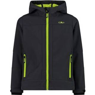 CMP Boy's Jacket Fix Hood Softshell Softshelljakke Børn størrelse 104 farve sort