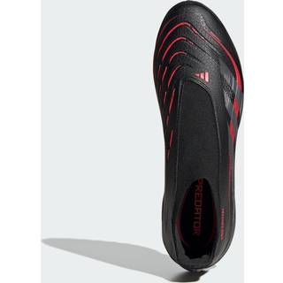 Predator League Laceless Turf støvler - Core Black / Grey Four / Lucid Red - 47 1/3