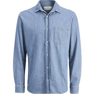 Lesner Denim Skjorte, Blue Denim, M